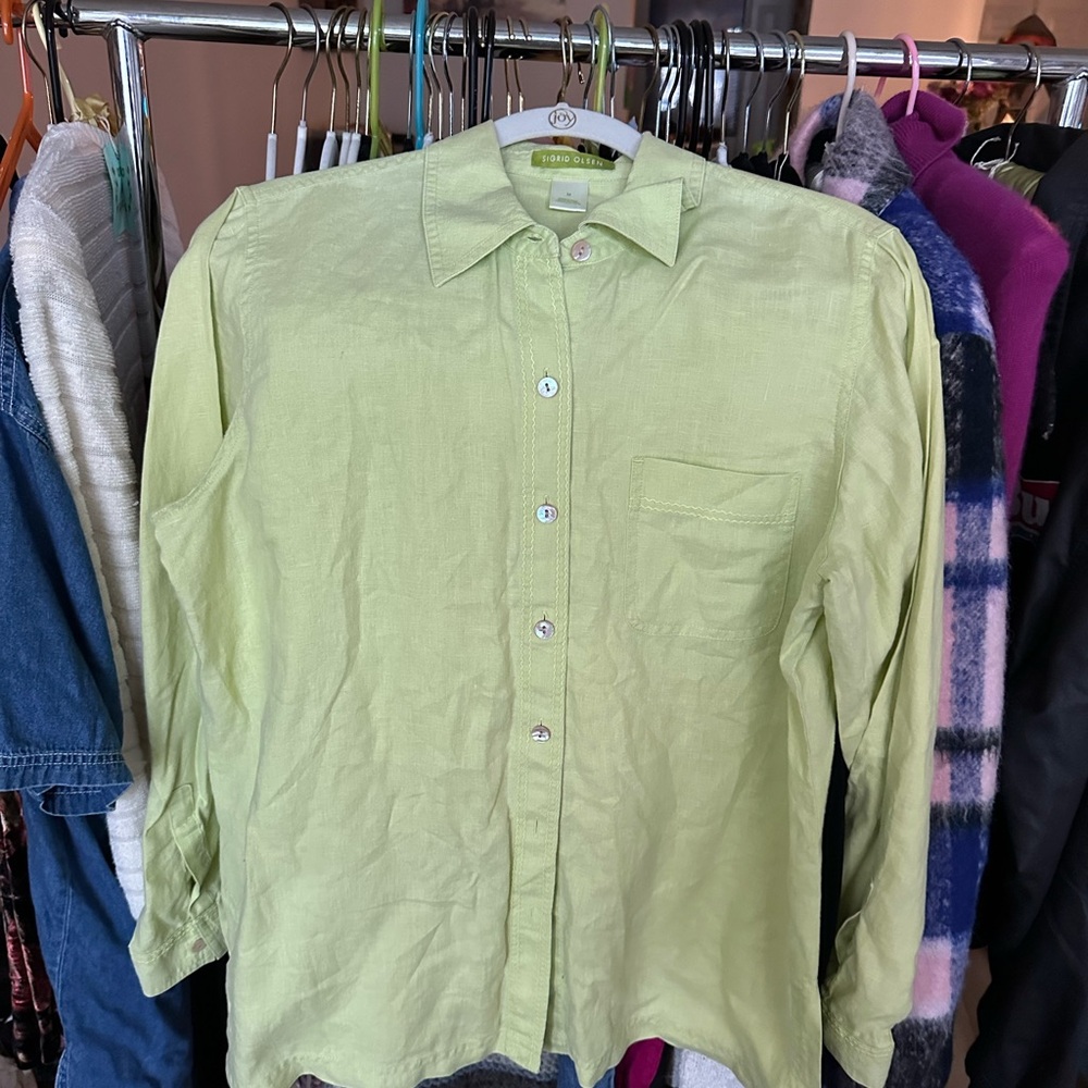 Light Green Button Down Shirt